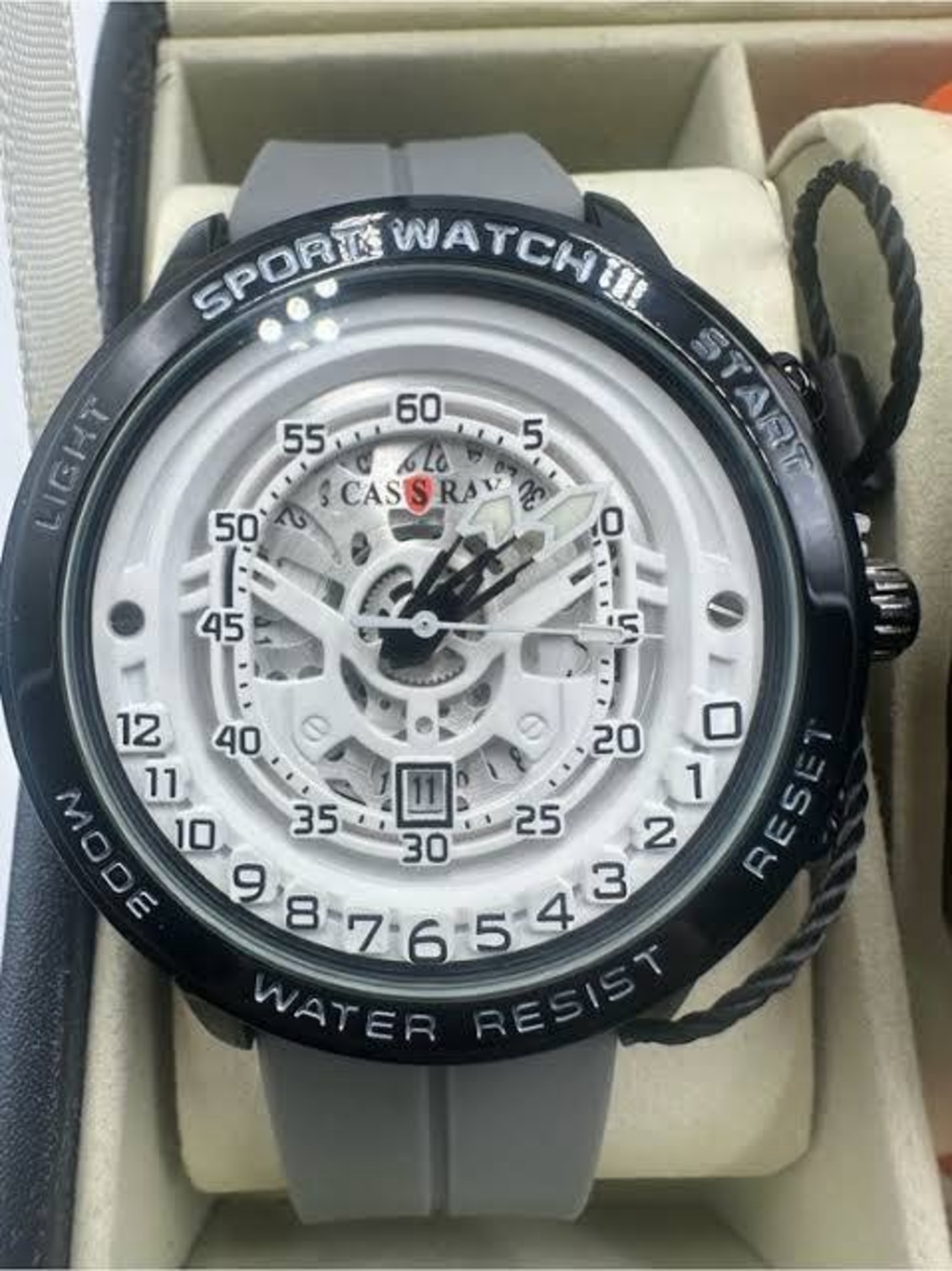 Cass Ray Men's Sport Skeleton Watch